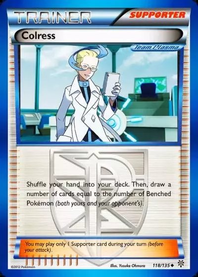 Colress 118/135 Plasma Storm Pokemon card