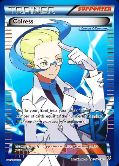 Colress 135/135 Plasma Storm Pokemon card