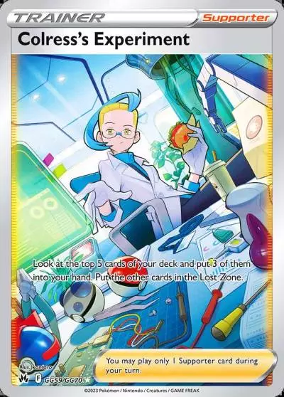 Colress's Experiment GG59/70 Crown Zenith Galarian Gallery Pokemon card