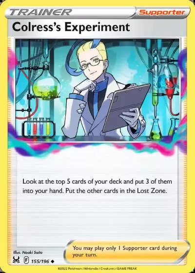 Colress's Experiment 155/196 Lost Origin Pokemon card