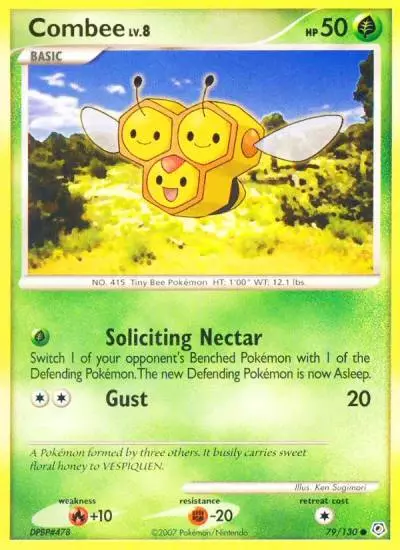 Combee 79/130 Diamond & Pearl Pokemon card