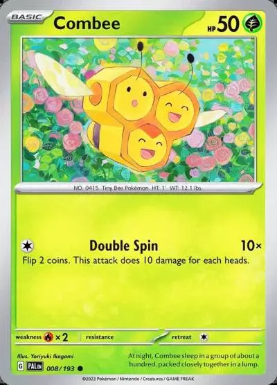 Combee 8/193 Paldea Evolved Pokemon card