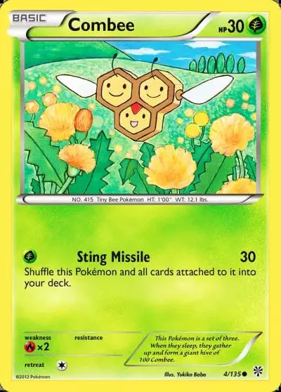 Combee 4/135 Plasma Storm Pokemon card