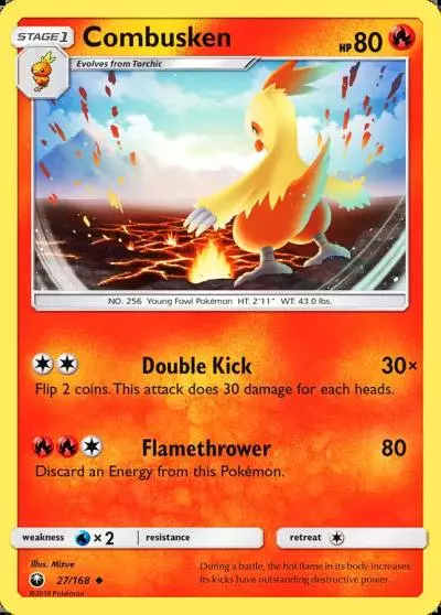 Combusken 27/168 Celestial Storm Pokemon card