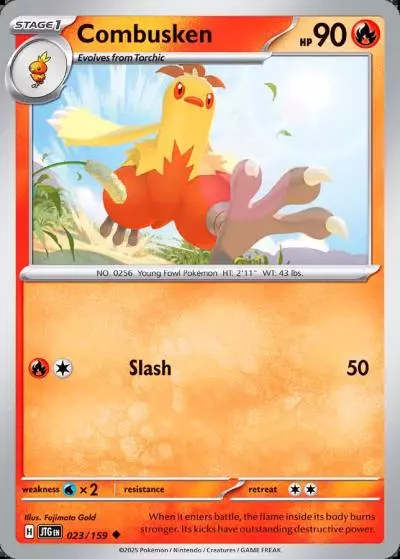 Combusken 23/159 Journey Together Pokemon card