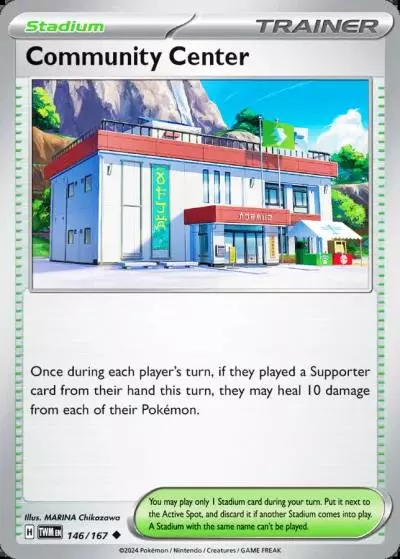 Community Center 146/167 Twilight Masquerade Pokemon card