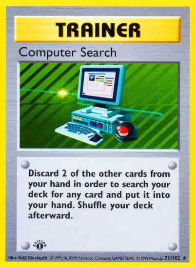 Computer Search 71/102 Base Pokemon card