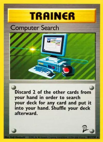 Computer Search 101/130 Base Set 2 Pokemon card