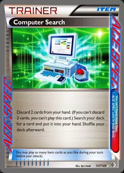 Computer Search 137/149 Boundaries Crossed Pokemon card