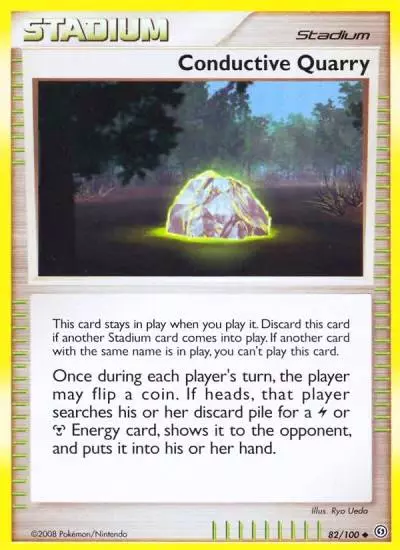 Conductive Quarry 82/100 Stormfront Pokemon card