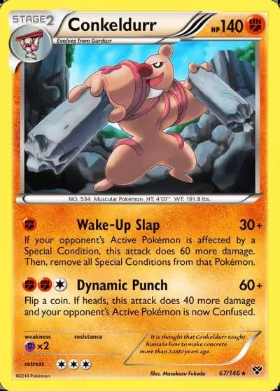 Conkeldurr 67/146 XY Pokemon card
