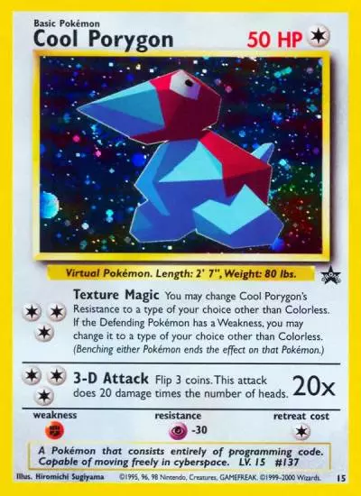 Cool Porygon 15/53 Wizards Black Star Promos Pokemon card