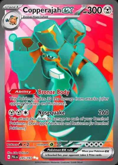 Copperajah ex 245/193 Paldea Evolved Pokemon card