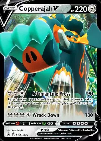 Copperajah V SWSH030/307 SWSH Black Star Promos Pokemon card