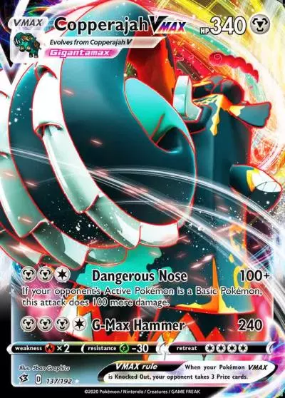 Copperajah VMAX 137/192 Rebel Clash Pokemon card