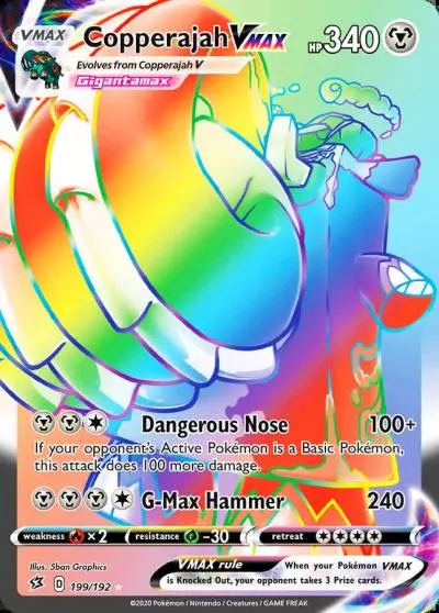 Copperajah VMAX 199/192 Rebel Clash Pokemon card