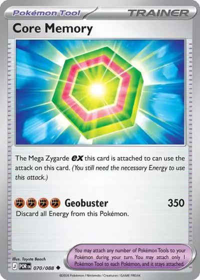 Core Memory 70/88 Perfect Order Pokemon card