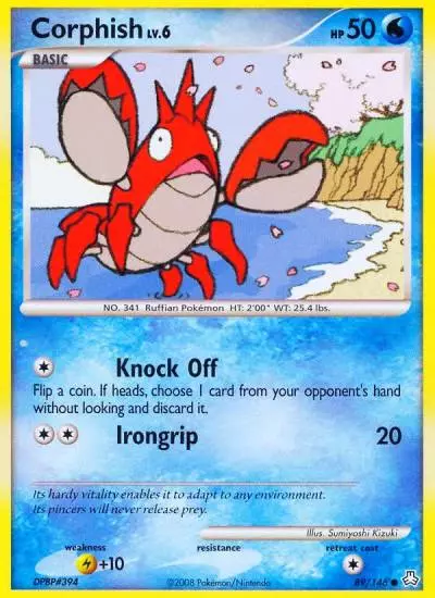 Corphish 89/146 Legends Awakened Pokemon card