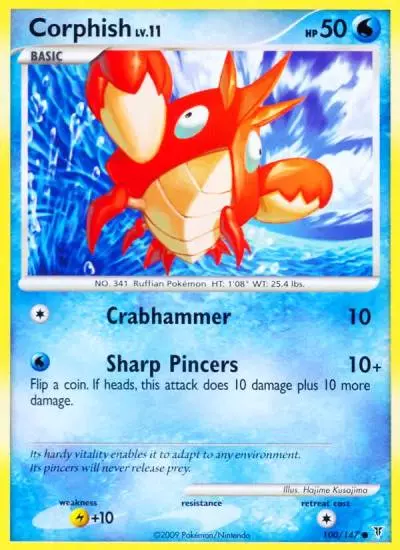 Corphish 100/147 Supreme Victors Pokemon card