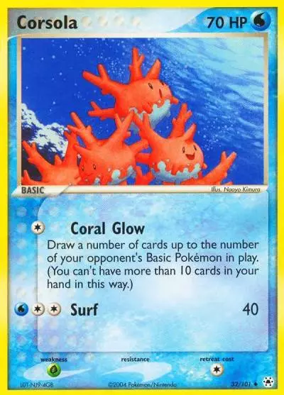 Corsola 32/101 Hidden Legends Pokemon card
