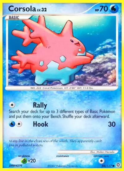 Corsola 84/132 Secret Wonders Pokemon card