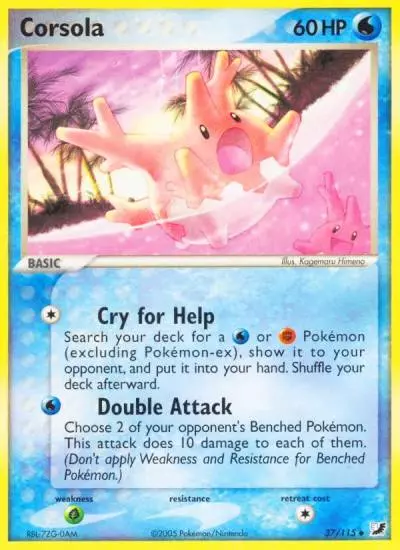 Corsola 37/115 Unseen Forces Pokemon card