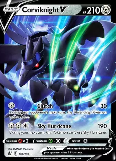Corviknight V 109/163 Battle Styles Pokemon card