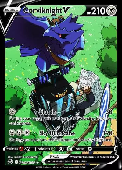 Corviknight V TG18/30 Silver Tempest Trainer Gallery Pokemon card