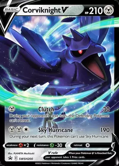 Corviknight V SWSH200/307 SWSH Black Star Promos Pokemon card