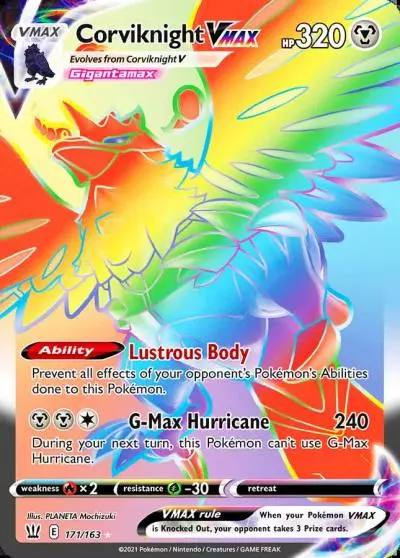 Corviknight VMAX 171/163 Battle Styles Pokemon card