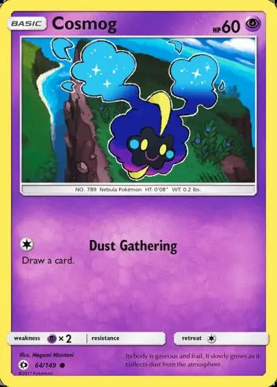 Cosmog 64/149 Sun & Moon Pokemon card