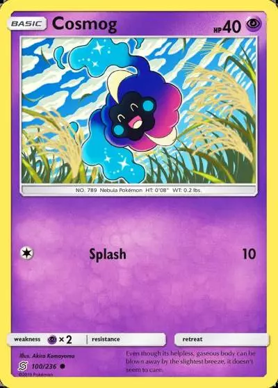 Cosmog 100/236 Unified Minds Pokemon card