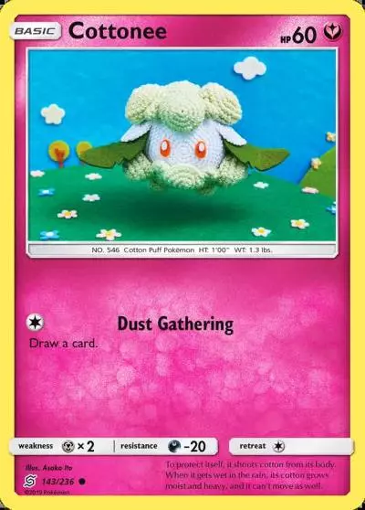 Cottonee 143/236 Unified Minds Pokemon card