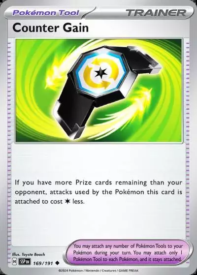 Counter Gain 169/191 Surging Sparks Pokemon card