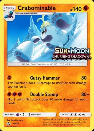 Crabominable SM47/248 SM Black Star Promos Pokemon card