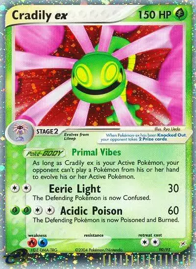 Cradily ex 90/95 Team Magma vs Team Aqua Pokemon card