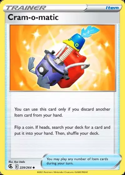 Cram-o-matic 229/264 Fusion Strike Pokemon card