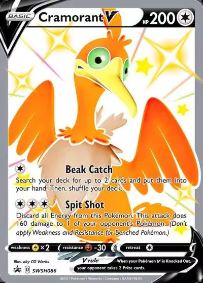 Cramorant V SWSH086/307 SWSH Black Star Promos Pokemon card