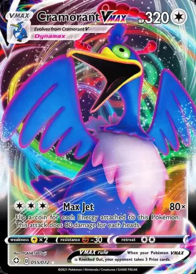 Cramorant VMAX 55/72 Shining Fates Pokemon card