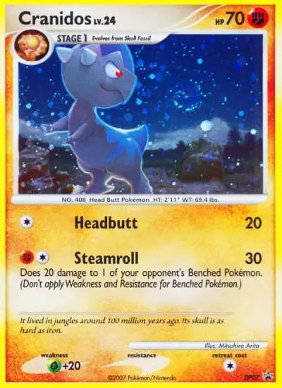 Cranidos DP07/56 DP Black Star Promos Pokemon card