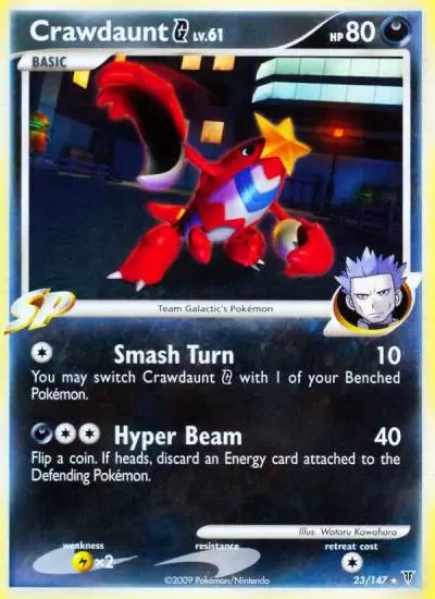 Crawdaunt G 23/147 Supreme Victors Pokemon card