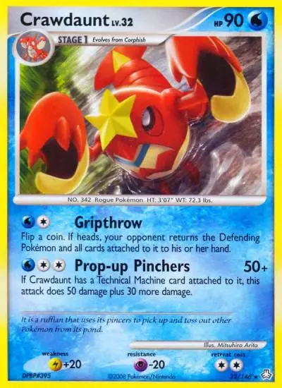 Crawdaunt 22/146 Legends Awakened Pokemon card