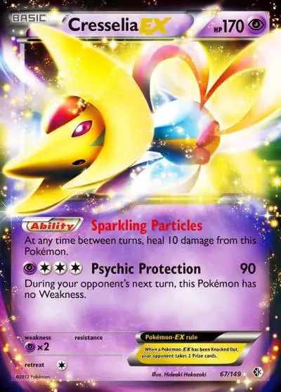 Cresselia-EX 67/149 Boundaries Crossed Pokemon card