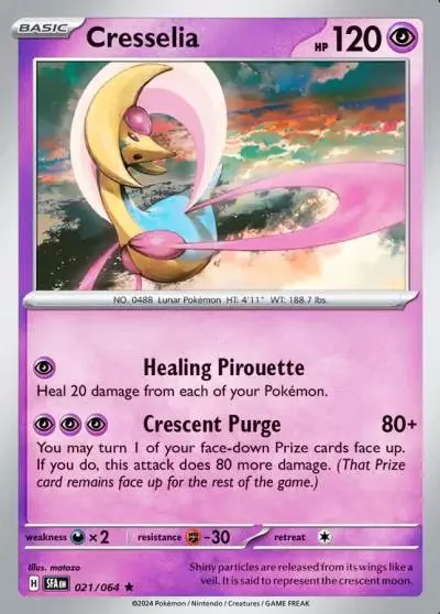 Cresselia 21/64 Shrouded Fable Pokemon card