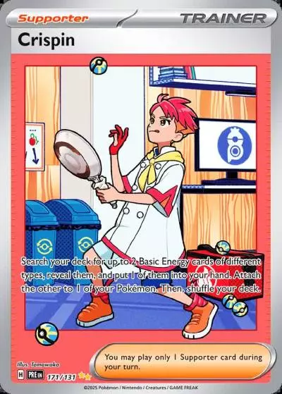 Crispin 171/131 Prismatic Evolutions Pokemon card