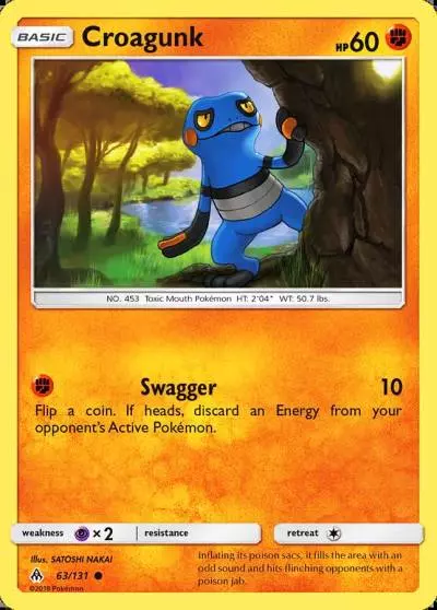 Croagunk 63/131 Forbidden Light Pokemon card