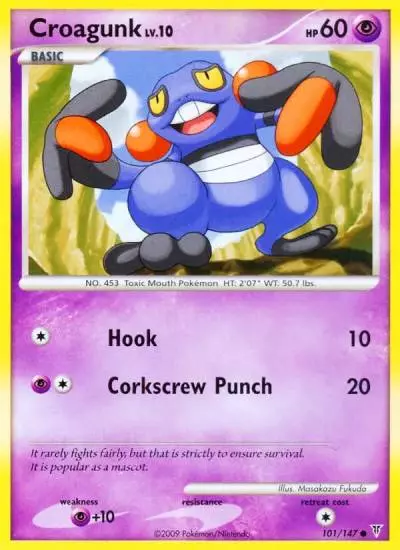 Croagunk 101/147 Supreme Victors Pokemon card