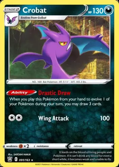 Crobat 91/163 Battle Styles Pokemon card