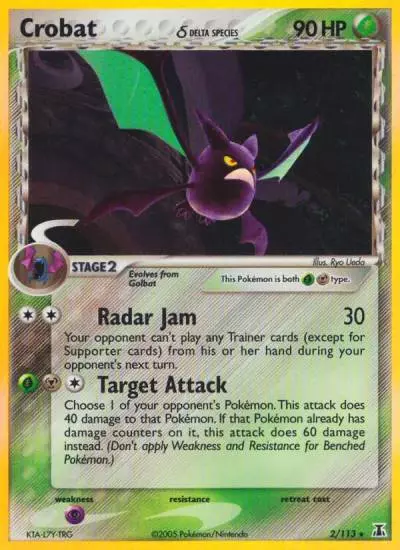 Crobat δ 2/113 Delta Species Pokemon card