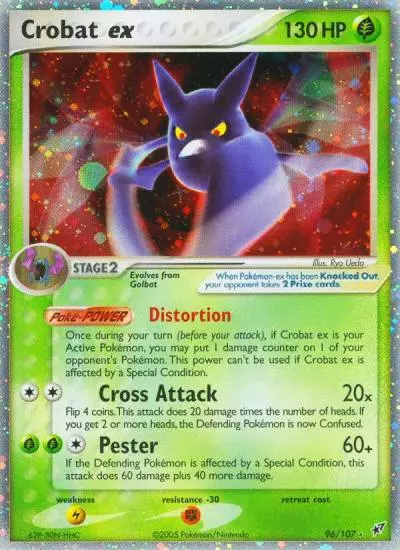 Crobat ex 96/107 Deoxys Pokemon card